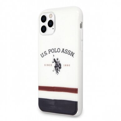 Dėklas Us Polo Ushcn65Pcstrb Iphone 11 Pro Max baltas Tricolor Pattern Collection 1 Dėklas Us Polo Ushcn65Pcstrb Iphone 11 Pro Max baltas Tricolor Pattern Collection 1