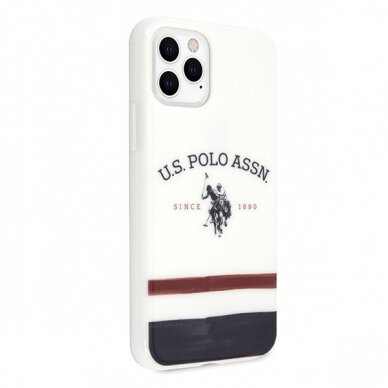 Dėklas Us Polo Ushcn65Pcstrb Iphone 11 Pro Max baltas Tricolor Pattern Collection 4 Dėklas Us Polo Ushcn65Pcstrb Iphone 11 Pro Max baltas Tricolor Pattern Collection 4