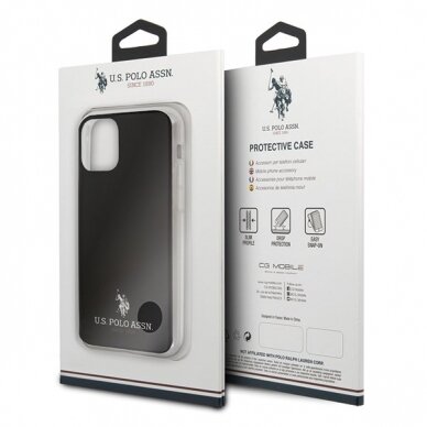 Dėklas Us Polo Ushcn65Tpubk Iphone 11 Pro Max juodas Shiny 6
