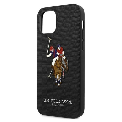 Originalus Us Polo dėklas Ushcp12Mpugflbk Iphone 12/12 Pro juodas Polo Embroidery kolekcija 5 Originalus Us Polo dėklas Ushcp12Mpugflbk Iphone 12/12 Pro juodas Polo Embroidery kolekcija 5