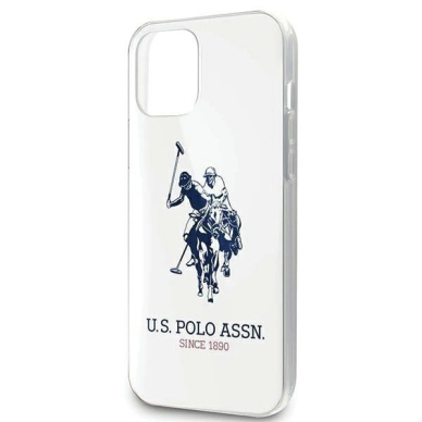 US Polo USHCP12MTPUHRWH iPhone 12/12 Pro 6.1&quot; Baltas Shiny Big Logo 3