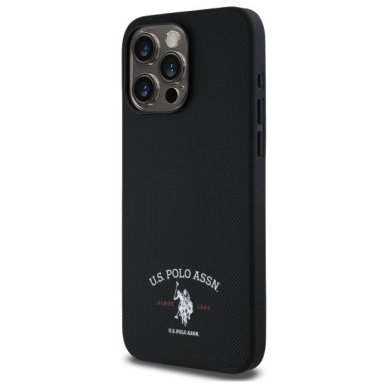 US Polo USHCP15XPARK iPhone 15 Pro Max 6.7&quot; Juodas/Juodas Printed DH Logo 1