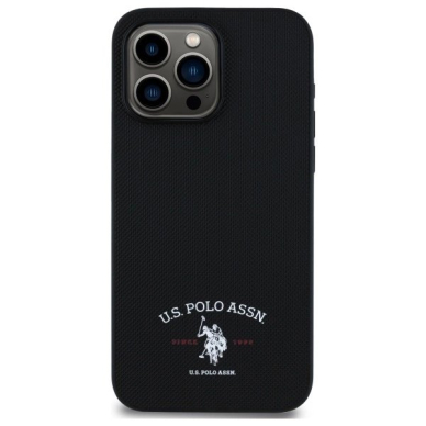 US Polo USHCP15XPARK iPhone 15 Pro Max 6.7&quot; Juodas/Juodas Printed DH Logo 2