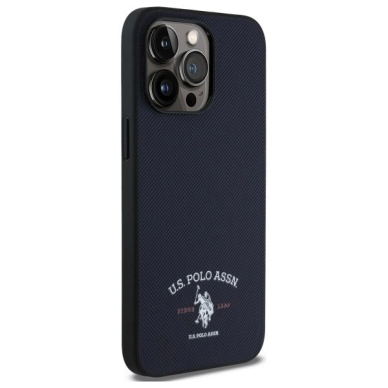 US Polo USHCP15XPARV iPhone 15 Pro Max 6.7&quot; Navy Printed DH Logo 3