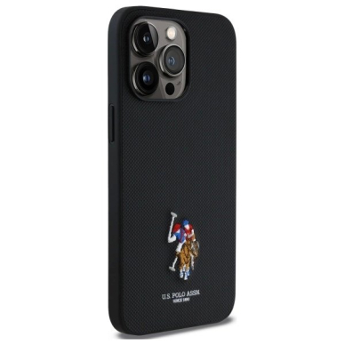 US Polo USHCP15XPEMK iPhone 15 Pro Max 6.7&quot; Juodas/Juodas Embroidered DH Color 3