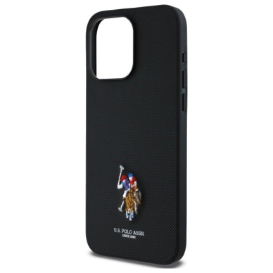 US Polo USHCP15XPEMK iPhone 15 Pro Max 6.7&quot; Juodas/Juodas Embroidered DH Color 5