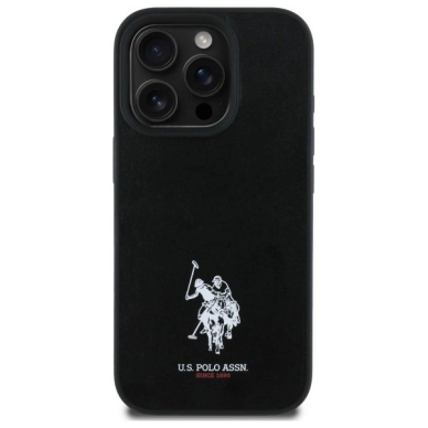 US Polo USHCP15XPGEK iPhone 15 Pro Max 6.7&quot; Juodas/Juodas Odinis Embroidered DH Color 2