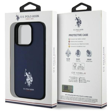 US Polo USHCP15XPGEV iPhone 15 Pro Max 6.7&quot; Navy Odinis Embroidered DH Color 7