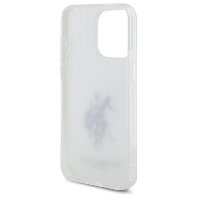 US Polo USHCP15XTPUHRBH iPhone 15 Pro Max 6.7&quot; Baltas Shiny Big Logo 6
