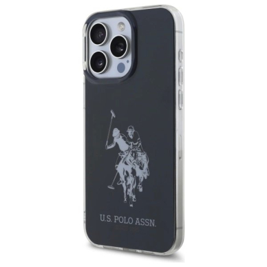 US Polo USHCP15XTPUHRBK iPhone 15 Pro Max 6.7&quot; Juodas/Juodas Shiny Big Logo 1