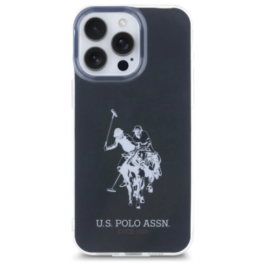 US Polo USHCP15XTPUHRBK iPhone 15 Pro Max 6.7&quot; Juodas/Juodas Shiny Big Logo 2