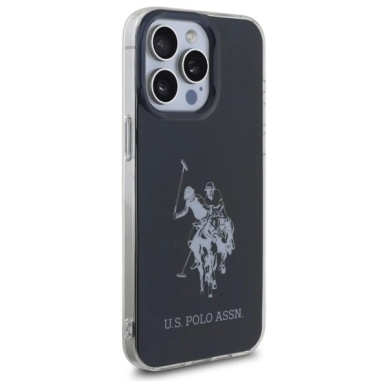 US Polo USHCP15XTPUHRBK iPhone 15 Pro Max 6.7&quot; Juodas/Juodas Shiny Big Logo 3