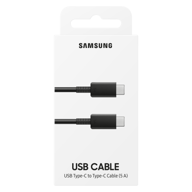 USB C cable 480Mbps 5A 1m Samsung EP-DN975BBEGWW - Juodas 3 USB C cable 480Mbps 5A 1m Samsung EP-DN975BBEGWW - Juodas 3