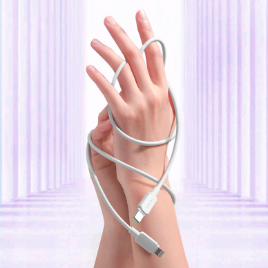 USB C - Lightning Cable 20W 1.2m Joyroom S-CL020A14 - Baltas 9 USB C - Lightning Cable 20W 1.2m Joyroom S-CL020A14 - Baltas 9