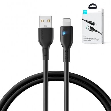 USB cable - Lightning 2.4A 1.2m Joyroom S-UL012A13 - Juodas 1