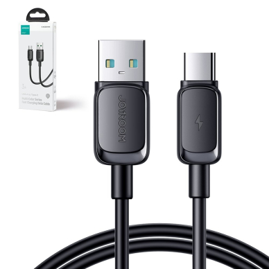 USB cable - USB C 3A 1.2m Joyroom S-AC027A14 - black 3 USB cable - USB C 3A 1.2m Joyroom S-AC027A14 - black 3