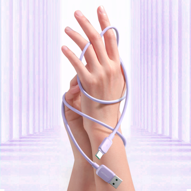 USB cable - USB C 3A 1.2m Joyroom S-AC027A14 - Violetinis 10 USB cable - USB C 3A 1.2m Joyroom S-AC027A14 - Violetinis 10