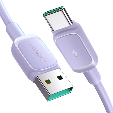 USB cable - USB C 3A 1.2m Joyroom S-AC027A14 - Violetinis USB cable - USB C 3A 1.2m Joyroom S-AC027A14 - Violetinis