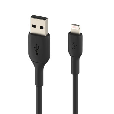 USB kabelis Belkin Boost Charge USB-A to Lightning 2.0m juodas USB kabelis Belkin Boost Charge USB-A to Lightning 2.0m juodas