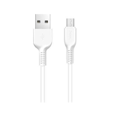 Hoco X20 USB-A – MicroUSB 2.0m kabelis – baltas