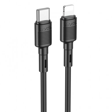 USB kabelis Hoco X83 PD20W Type-C to Lightning 1.0m juodas