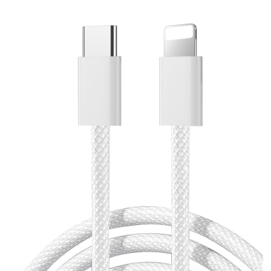 Joyroom S-A45 USB-C – Lightning 30W 1.2m kabelis – baltas