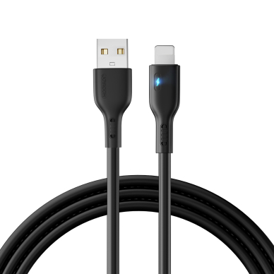 USB - Lightning 2.4A 2m cable Joyroom S-UL012A13 - Juodas USB - Lightning 2.4A 2m cable Joyroom S-UL012A13 - Juodas