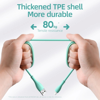 USB - Lightning Joyroom S-2030M8 3A 2m Kabelis - žalias 4 USB - Lightning Joyroom S-2030M8 3A 2m Kabelis - žalias 4