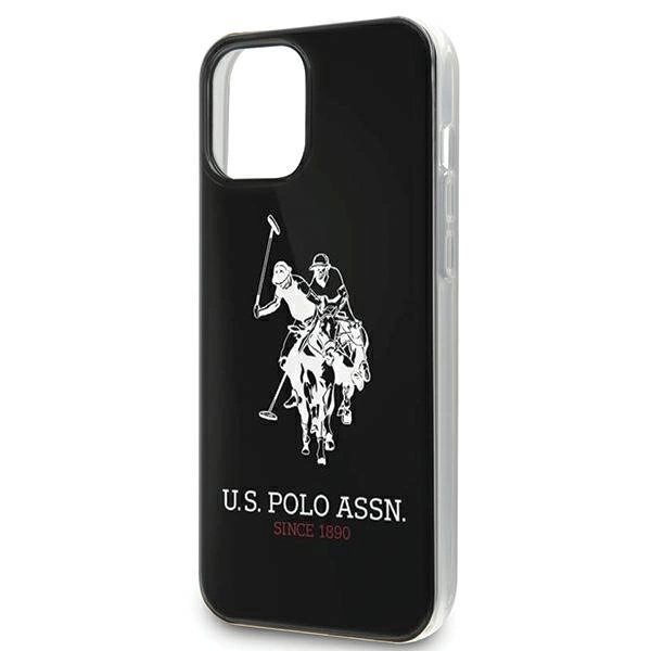 US Polo Shiny Big Logo Dėklas skirtas iPhone 12 / 12 Pro 6.1" - Juodas 3 US Polo Shiny Big Logo Dėklas skirtas iPhone 12 / 12 Pro 6.1" - Juodas 3