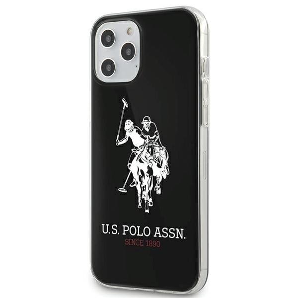 Originalus Us Polo Dėklas Ushcp12Ltpuhrbk Iphone 12 Pro Max Juodas Shiny Big Logo 1