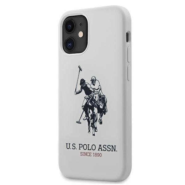 Originalus Us Polo dėklas Ushcp12Sslhrwh Iphone 12 Mini baltas Silicone kolekcija Originalus Us Polo dėklas Ushcp12Sslhrwh Iphone 12 Mini baltas Silicone kolekcija