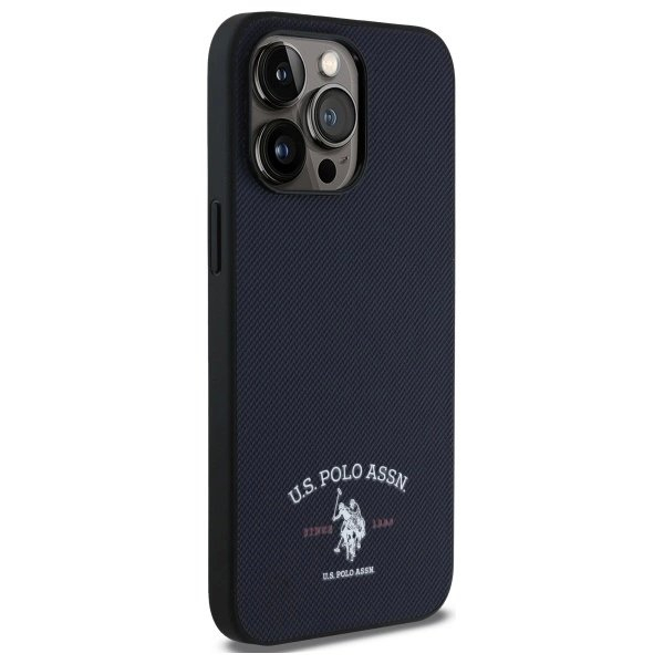 US Polo USHCP15XPARV iPhone 15 Pro Max 6.7&quot; Navy Printed DH Logo 3