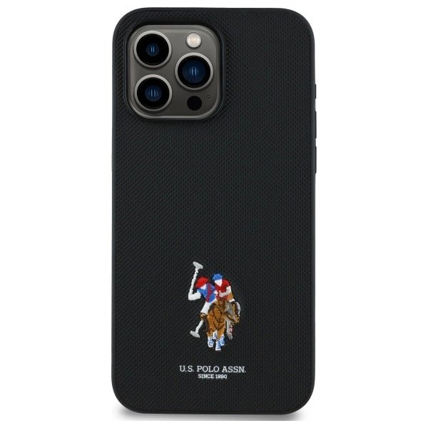 US Polo USHCP15XPEMK iPhone 15 Pro Max 6.7&quot; Juodas/Juodas Embroidered DH Color 2