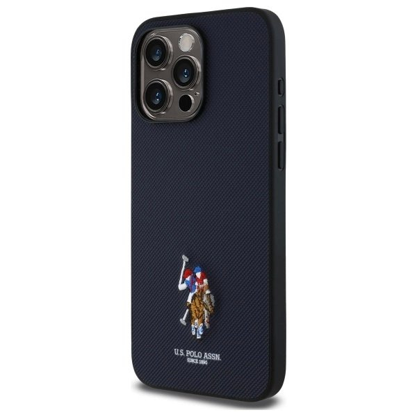 US Polo USHCP15XPEMV iPhone 15 Pro Max 6.7&quot; Navy Embroidered DH Color 1