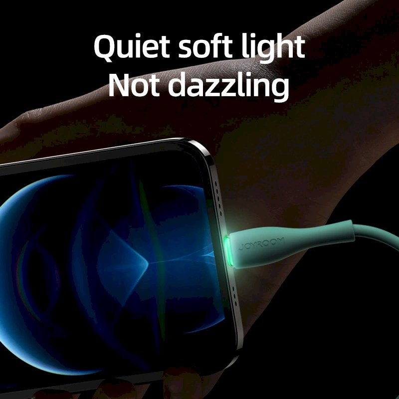 USB - Lightning Joyroom S-2030M8 3A 2m Kabelis - žalias 2 USB - Lightning Joyroom S-2030M8 3A 2m Kabelis - žalias 2