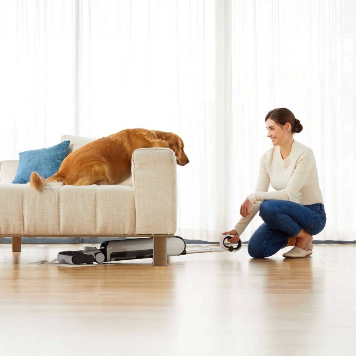 Vertikalus dulkių siurblys UWANT D100 17000Pa su plovimo funkcija ir įkrovimo stotele – baltas 11 Vertikalus dulkių siurblys UWANT D100 17000Pa su plovimo funkcija ir įkrovimo stotele – baltas 11