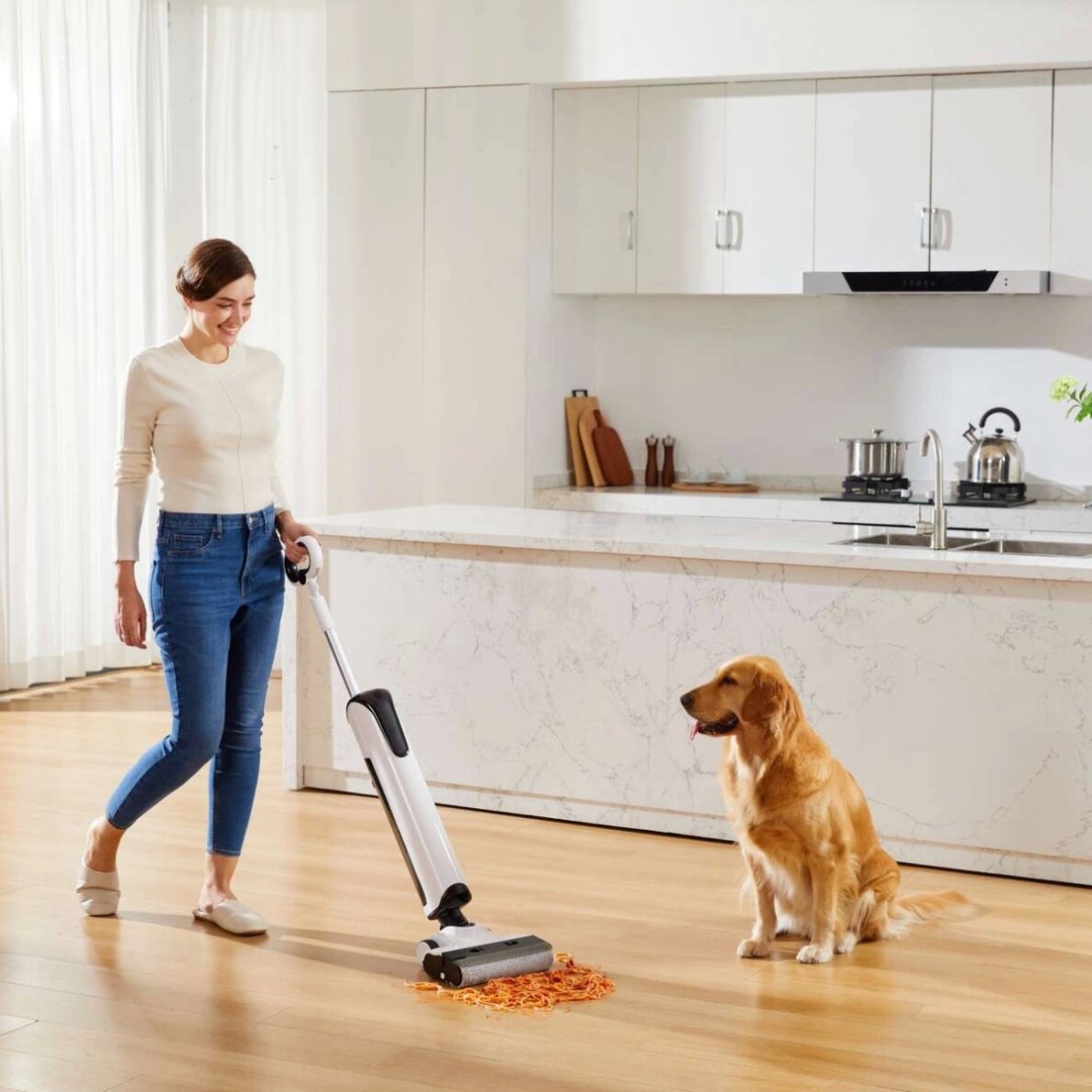 Vertikalus dulkių siurblys UWANT D100 17000Pa su plovimo funkcija ir įkrovimo stotele – baltas 20 Vertikalus dulkių siurblys UWANT D100 17000Pa su plovimo funkcija ir įkrovimo stotele – baltas 20