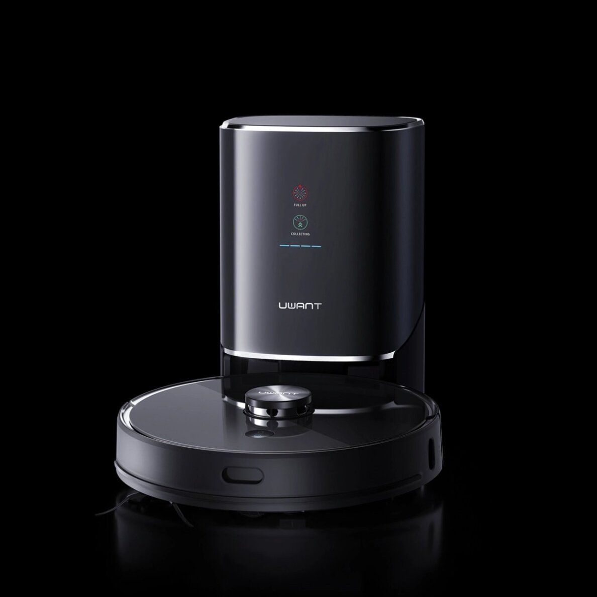 Robotinis dulkių siurblys UWANT U100 su plovimo funkcija ir įkrovimo / valymo stotele – juodas 9 Robotinis dulkių siurblys UWANT U100 su plovimo funkcija ir įkrovimo / valymo stotele – juodas 9