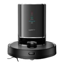 Robotinis dulkių siurblys UWANT U100 su plovimo funkcija ir įkrovimo / valymo stotele – juodas