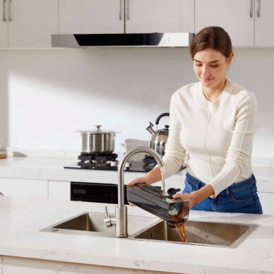 Vertikalus dulkių siurblys UWANT D100 17000Pa su plovimo funkcija ir įkrovimo stotele – baltas 14