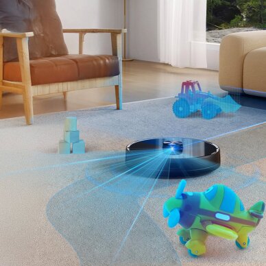 Robotinis dulkių siurblys UWANT U100 su plovimo funkcija ir įkrovimo / valymo stotele – juodas 11 Robotinis dulkių siurblys UWANT U100 su plovimo funkcija ir įkrovimo / valymo stotele – juodas 11