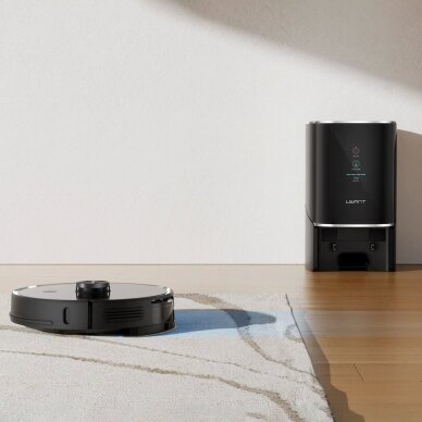 Robotinis dulkių siurblys UWANT U100 su plovimo funkcija ir įkrovimo / valymo stotele – juodas 6 Robotinis dulkių siurblys UWANT U100 su plovimo funkcija ir įkrovimo / valymo stotele – juodas 6