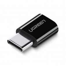 [Užsakomoji prekė] Adapteris OTG Micro-USB į Type-C Q.C. 5V - Ugreen (30391) - Juodas