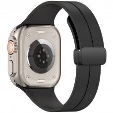[Užsakomoji prekė] Apyrankė skirta Apple Watch 1/2/3/4/5/6/7/8/9/SE/SE 2 (38/40/41mm) - Techsuit Watchband (W011) - Juoda
