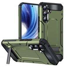 [Užsakomoji prekė] Dėklas Samsung Galaxy A54 - Techsuit Hybrid Armor Kickstand - Žalias