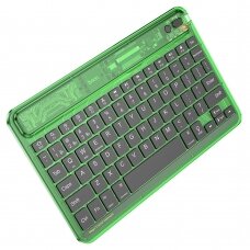[Užsakomoji prekė] Tastatura Wireless Bluetooth, 500mAh - Hoco permatomas Discovery Edition (S55) - Candy Žalias