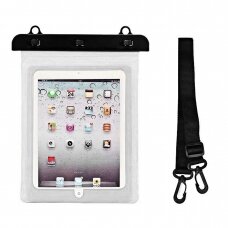 Vandeniui atsparus dėklas Waterproof PVC tablet case - Baltas