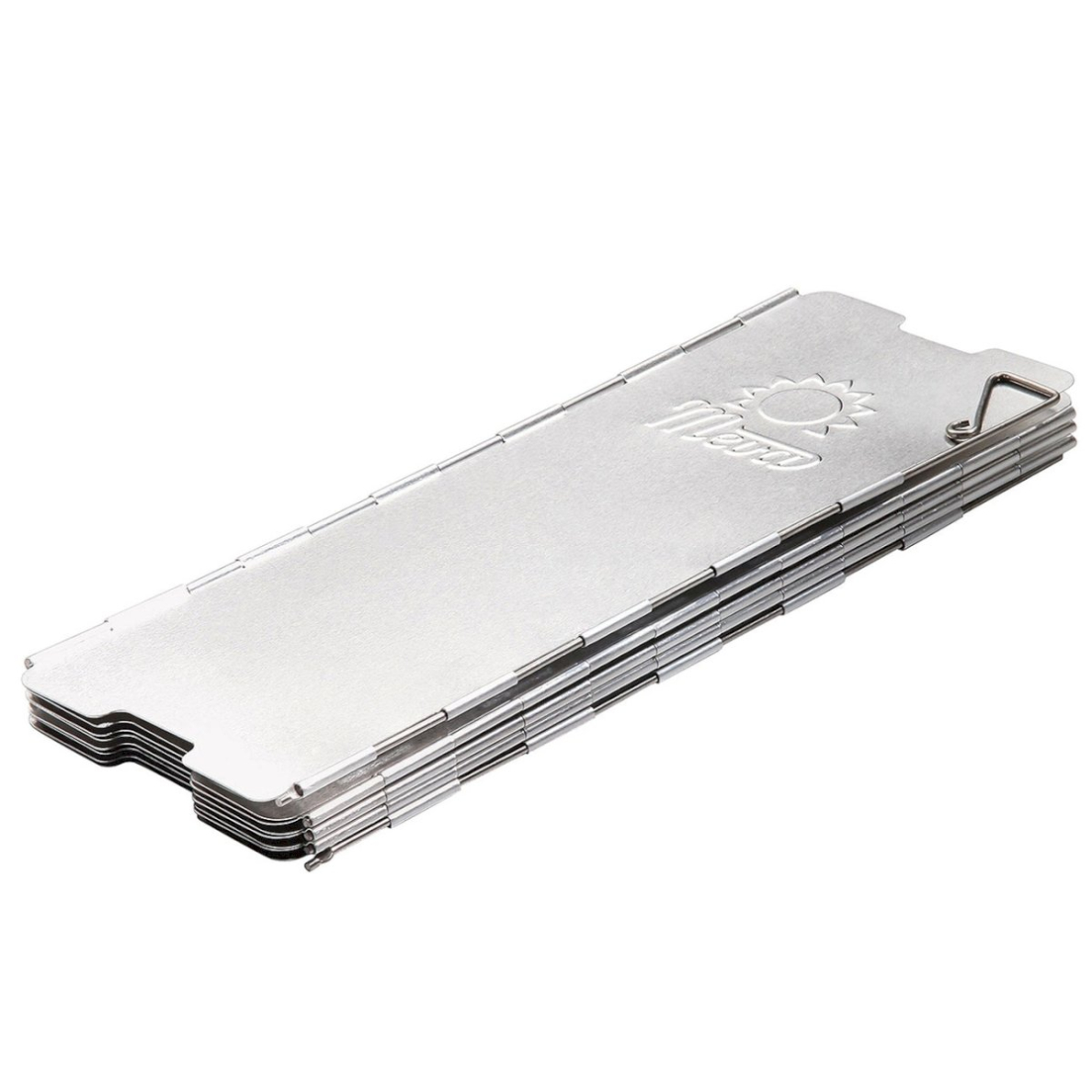 Wind shield a camping stove burner - silver 2 Wind shield a camping stove burner - silver 2