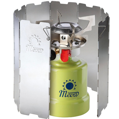 Wind shield a camping stove burner - silver Wind shield a camping stove burner - silver