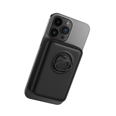 Wireless powerbank 10000mAh Joyroom JR-W050 20W MagSafe with ring and stand - black 2 Wireless powerbank 10000mAh Joyroom JR-W050 20W MagSafe with ring and stand - black 2